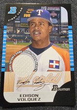2005 Bowman Draft Pick & Prospect Futures Game Jersey - Edinson Volquez #BDP134 