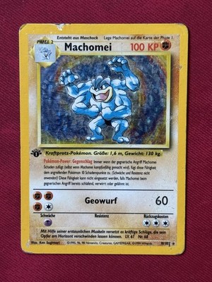 Machomei Machamp 1 Edition (8/102) Base Set - Holo | Pokemon Karte | Deutsch PL