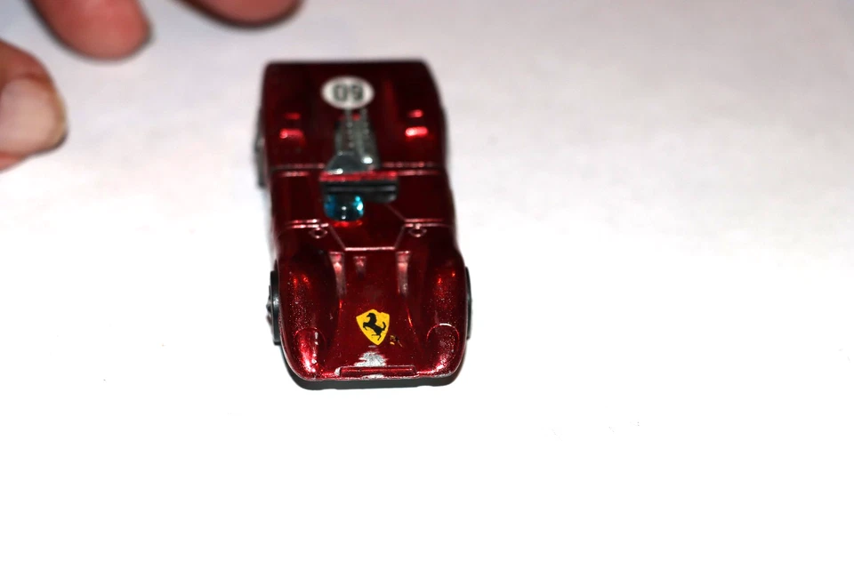 Vintage 1969 Hot Wheels Redline Ferrari - 312P - Red Metallic Hong Kong - Mattel - Image 4 of 4