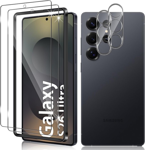 2X Schutzglas ( Display + Kamera ) FüR Samsung Galaxy S26 Ultra Hartglas Full-image