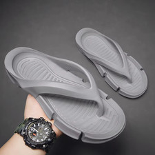 Men'S Flip-Flops Waterproof Non-Slip Soft Sole Comfortable Lightweight Breathabl