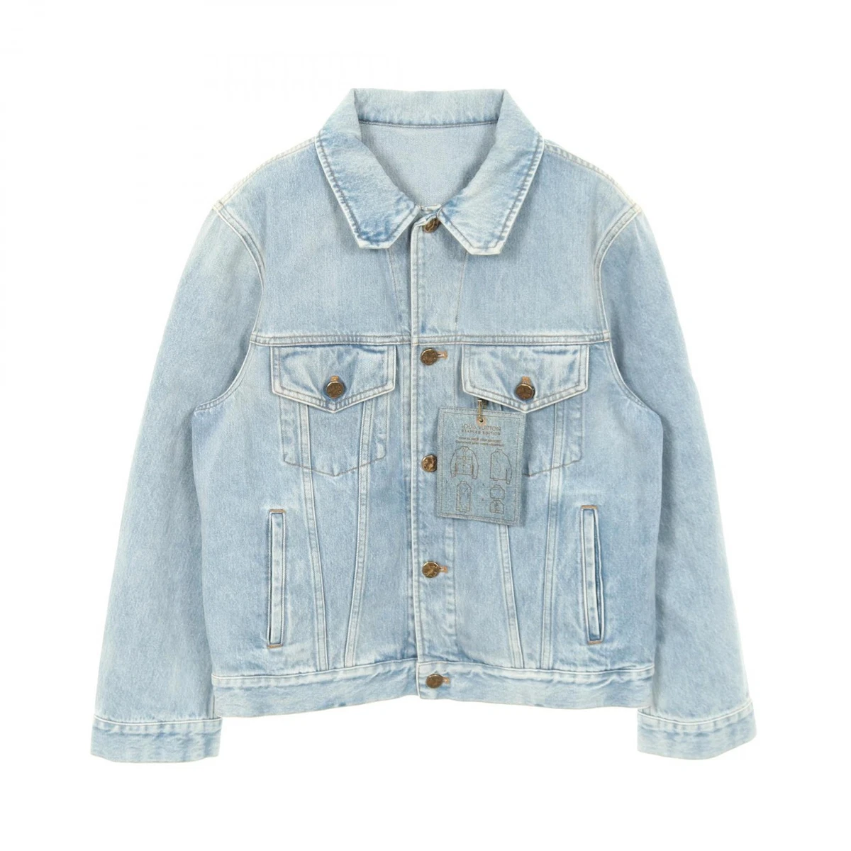 希少LouisVuitton ダークグレー デニムジャケット--M 希少LouisVuitton ダークグレー デニムジャケット--M