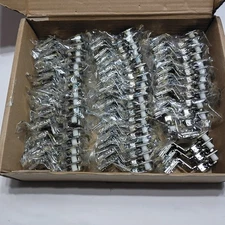 Ravinte 50 Pack (25 PR) Soft Close Cabinet Hinges Overlay 1 1/2" Stainless Steel