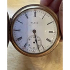 Elgin Antique Pocket Watch 15 Jewel Hunter Case Roman Dial 1904 USA Untested
