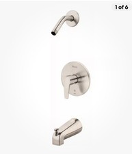 Pfister Modern 1-Handle Tub  Shower Faucet Trim Kit Brushed Nickel R89-070K NEW