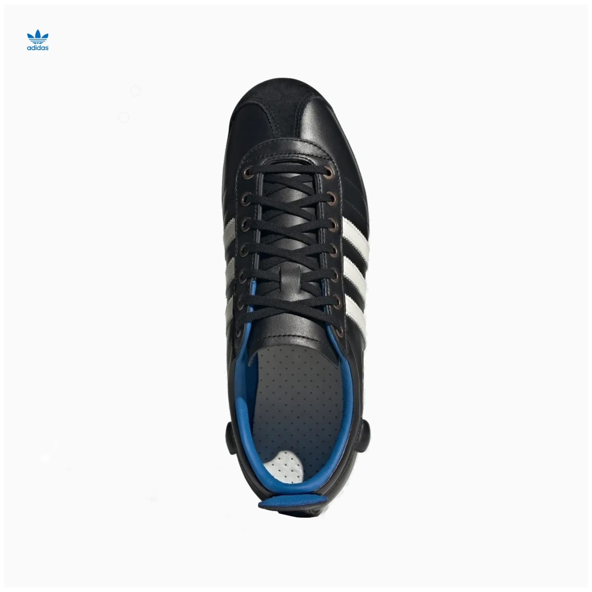 Adidas Samba 62 Black White Blue Bird Leather IH8603 Men display picture 2