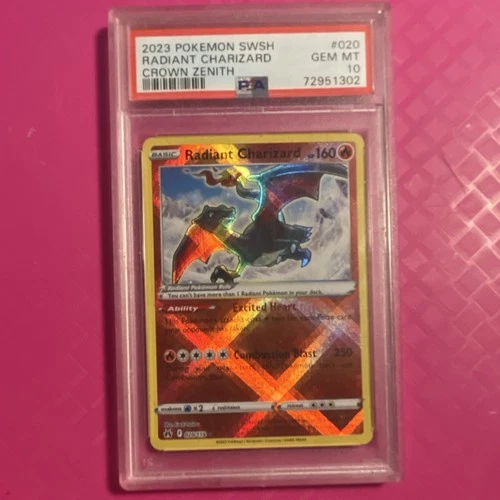 New ListingPokémon TCG Radiant Charizard Holo 020/159 Crown Zenith 2023 PSA 10