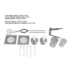 Laboratory Heating Set Burner Lamp Tripod Stirring Rod Sieve Net Beaker& Lamp