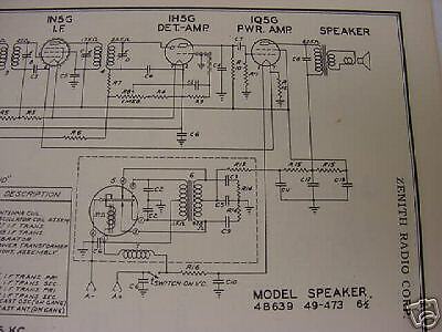 HUGE 1919~1953 ZENITH Tube Type Radio SERVICE MANUAL CD w HUGE 1919~1953 ZENITH Tube Type Radio SERVICE MANUAL CD w