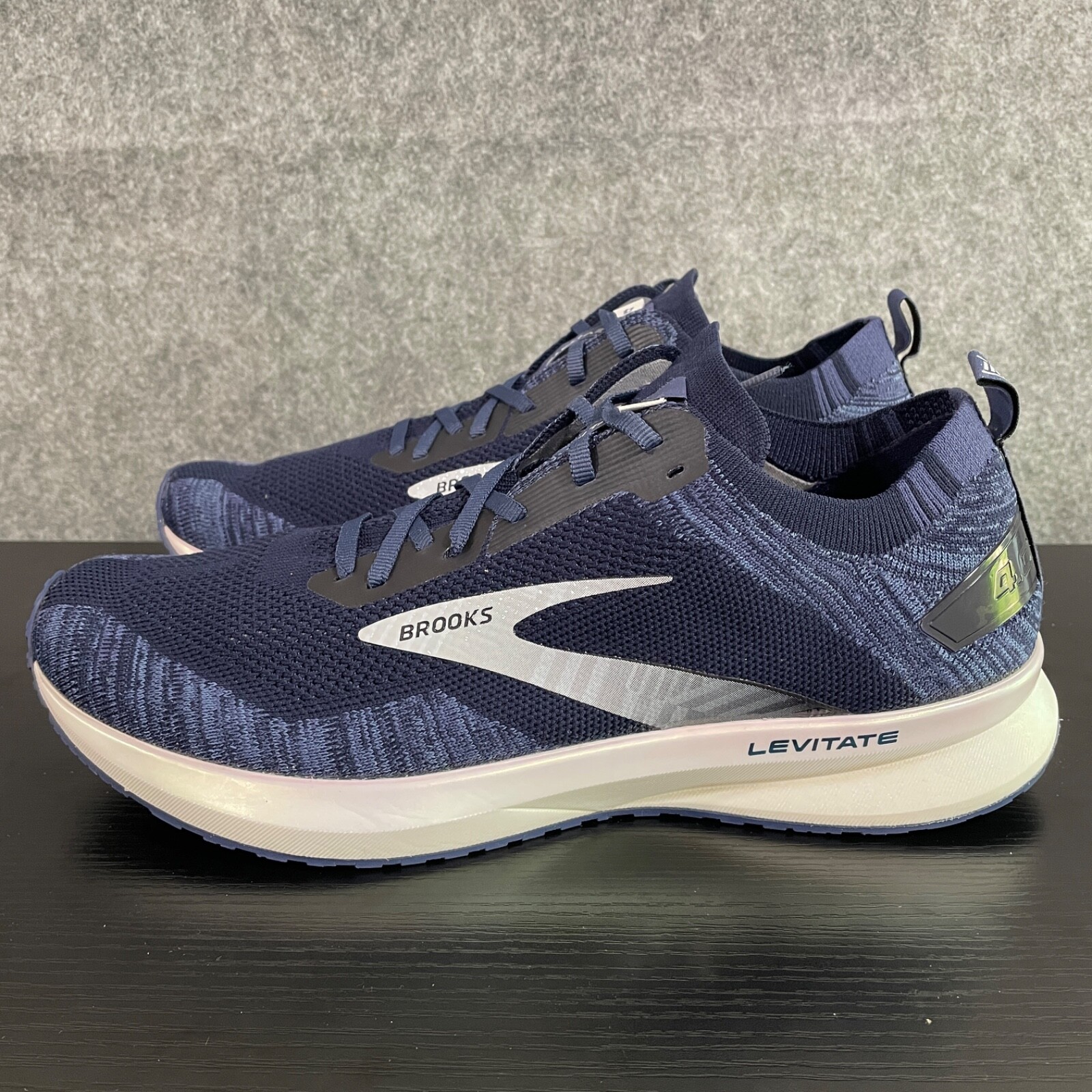SAOLA Brooks Uomo Levitate 4 Sneakers Blu Maglia Running Atletica Outdoor Scarpe Taglia 12