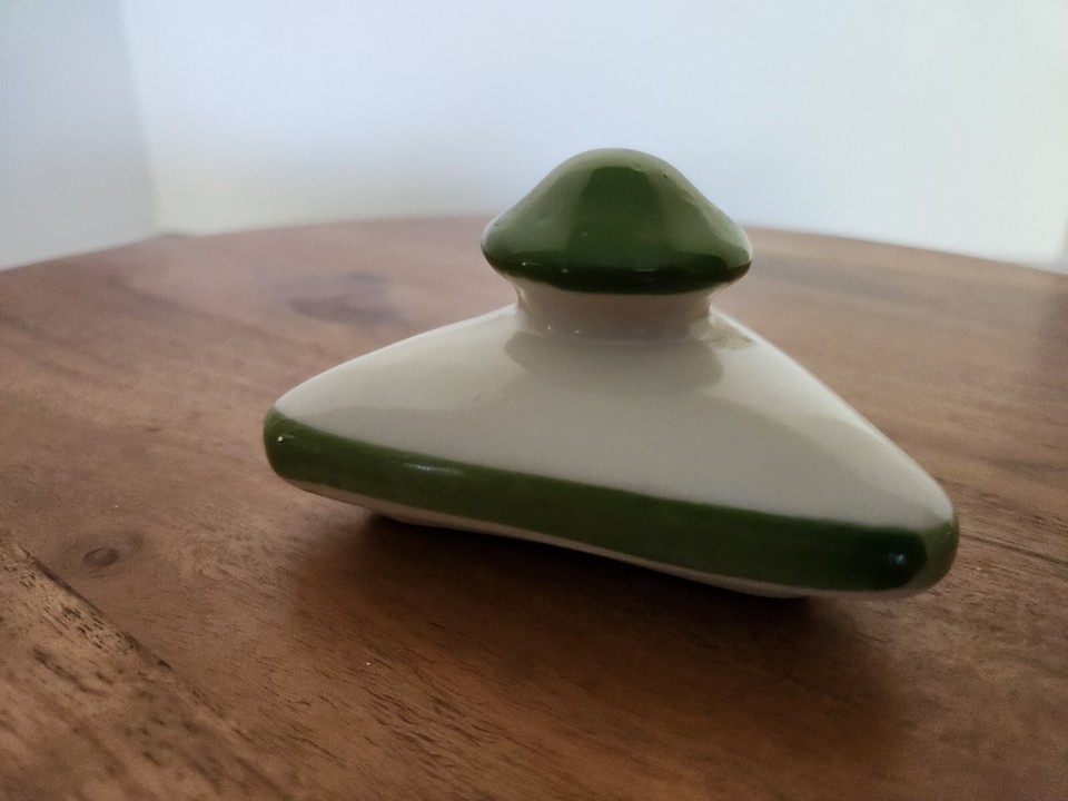 Ceramic Canister 13" Tomato Green Spaghetti Storage Kitchen Canister