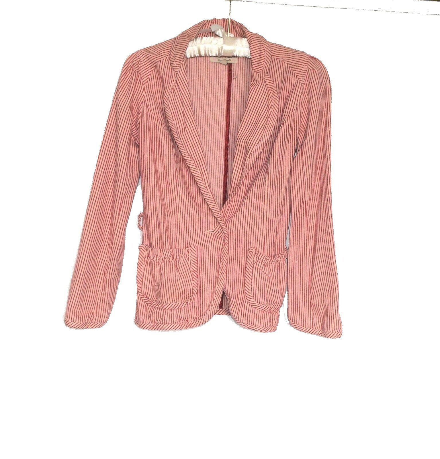 Cotton Womens Blazer Jacket One Button 