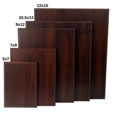 Cherry Finish Blank Award Plaque, DIY Blank Sign 5x7, 7x9, 9x12, 12x15 inch