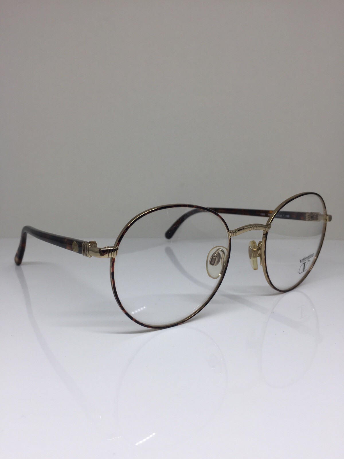 New Vintage Valentino V406 Eyeglasses C. 906 Gold with Tortoise 52-20mm Italy image 4