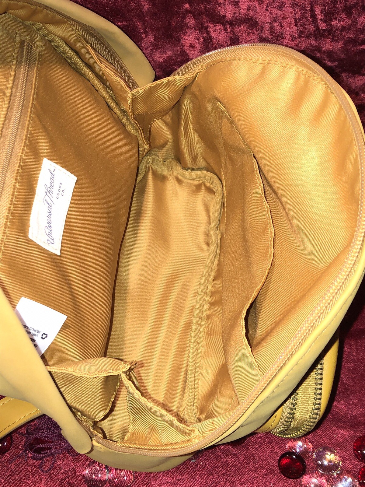 Universal Thread Cool Gold Hobo Backpack adjustab… - image 13