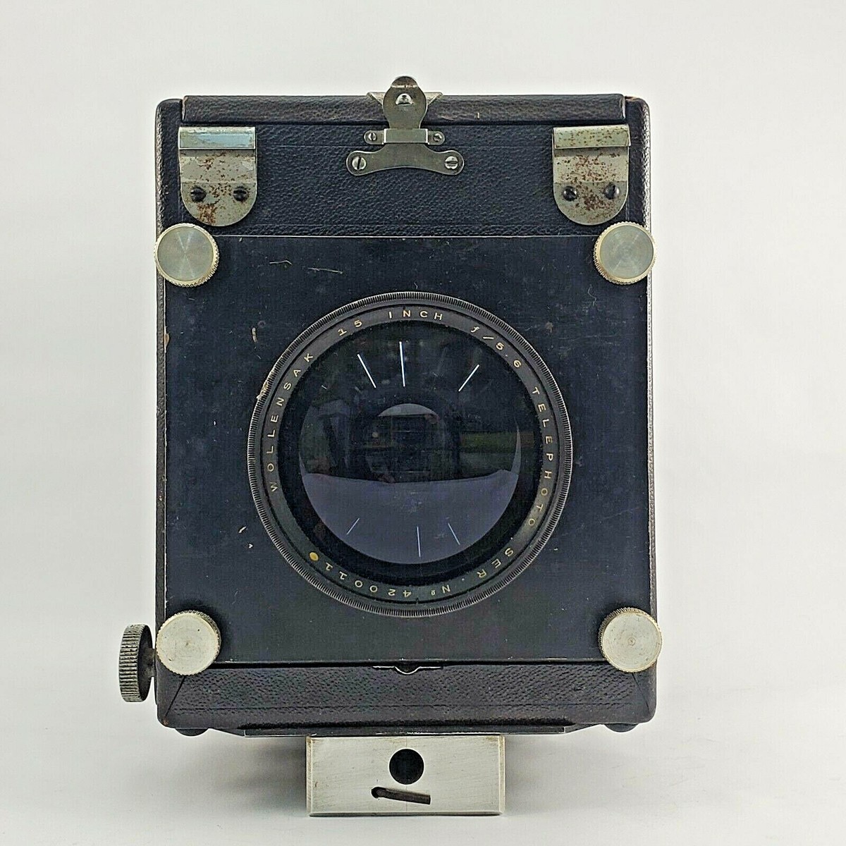 Antique 1914 GRAFLEX Series D 4x5 Wollensak 15” f/5.6 Telephoto