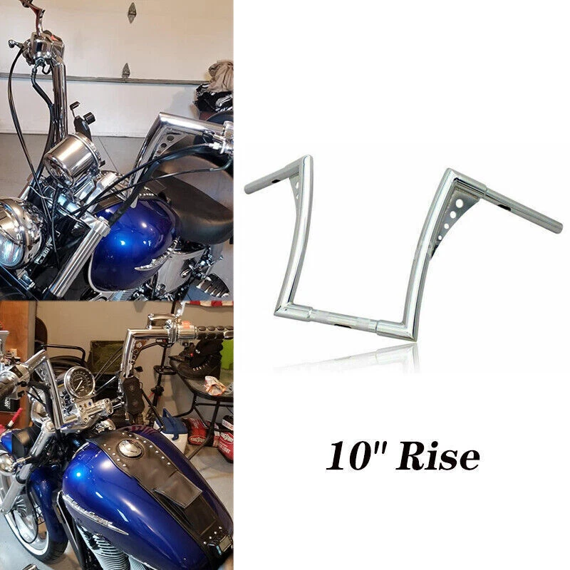 10inch Ape Hanger Handlebar For Yamaha Road Star Virago V-Star 1100/1300 New - Image 3 of 4