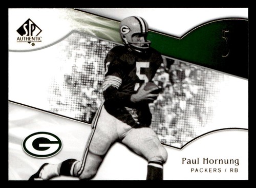 Paul Hornung #120 2009 SP Authentic card