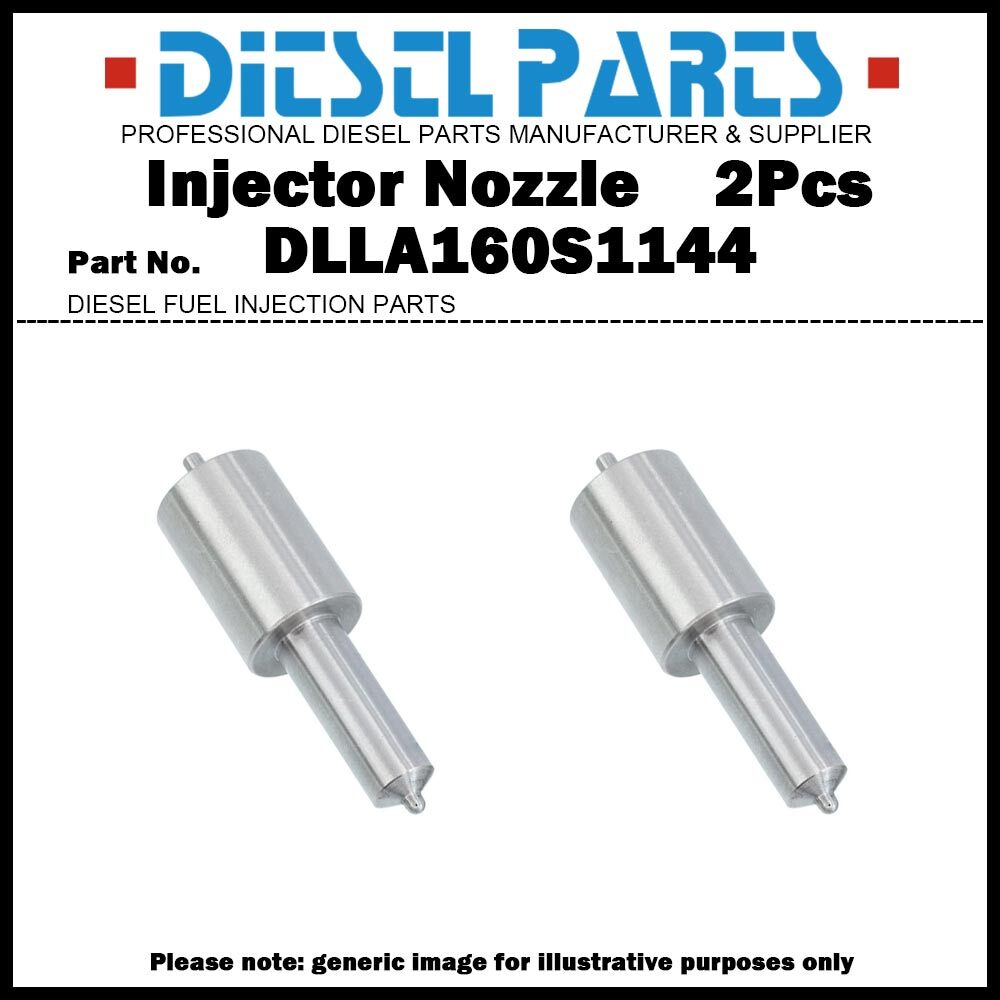 2Pcs Diesel Fuel Injector Nozzle Tip DLLA160S1144 for Simpsons