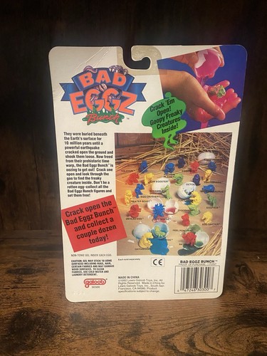 Bad Eggz Bunch 1992 vintage sellado #8 Red Beater Beast - Imagen 2 de 2