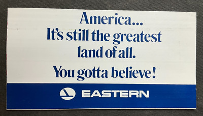 Vintage Eastern Airlines America... It's Still the Greatest Land of All Sticker