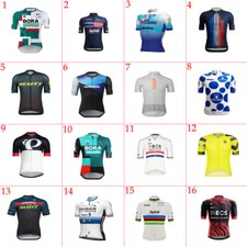 Mens Team Cycling Short Sleeve Jersey Cycling Jerseys RIDING TOPS BICYCLE JERSEY