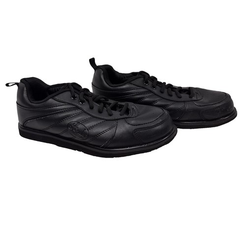 B22 Linds Classic Bowling Shoes Mens Size 12 D Silver Leather Lace Up Vintage B22 Linds Classic Bowling Shoes Mens Size 12 D Silver  main image 4