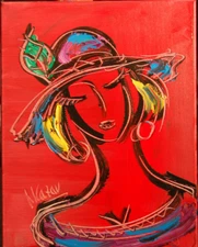 RED GIRL   ABSTRACT BY MARK KAZAV - vdv