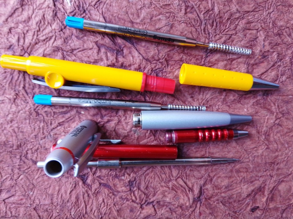 ROTRING lot for Parts or repair: MECHANICAL PENCIL + 2 Ballpoint pens ...