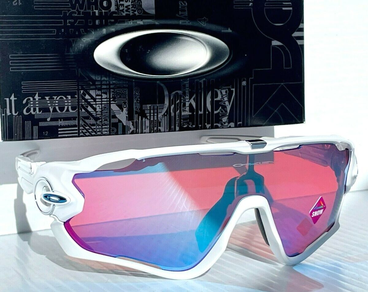 NEW Oakley JAWBREAKER White Shield PRIZM Snow Sapphire NEW Oakley JAWBREAKER White Shield PRIZM Snow Sapphire