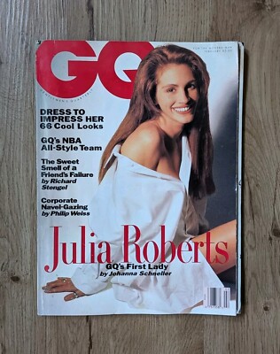 FEBRUARY 1991 GQ Magazine - JULIA ROBERTS - FASHION Front Cover