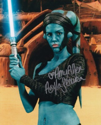AMY ALLEN signed Autogramm 20x25cm STAR WARS in Person autograph AAYLA SECURA