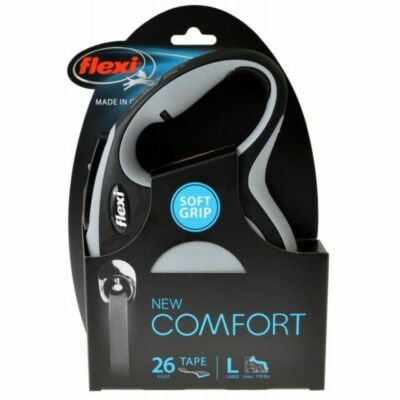 Flexi Comfort Retractable Dog Leash 26 Ft Gray 840317106480|