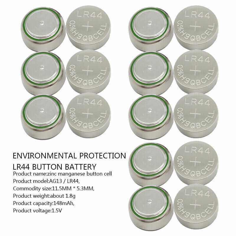 500X AG13 LR44 Batteries SR44 L1154 357 A76 Button Coin Cell Alkaline