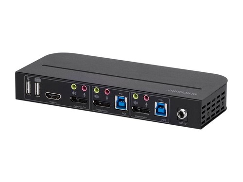 Monoprice Blackbird Commutateur KVM 4K Displayport 1.4 USB 3.0 2x1, 4K@60Hz, HDR,... - Photo 2/6