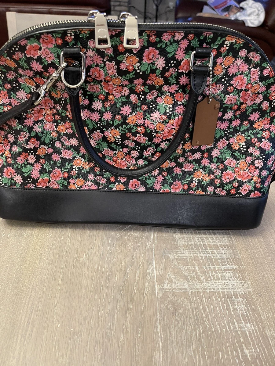 COACH F57621 MINI SIERRA SATCHEL IN POSEY CLUSTER FLORAL PRINT COATED CANVAS