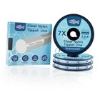 Fly Fishing Tippet Leaders Clear Nylon Tippet Line, 3 Pack, 55 7X-3Pack-50M