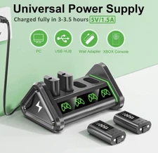 Rechargeable Battery Pack for Xbox Controller, 4 Packs 1500mAh