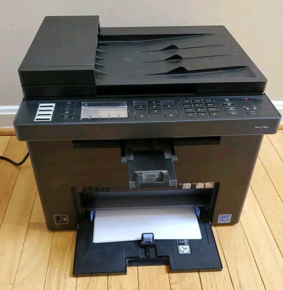 Dell C1765nfw AllinOne Wireless Color Laser Printer With Toner And