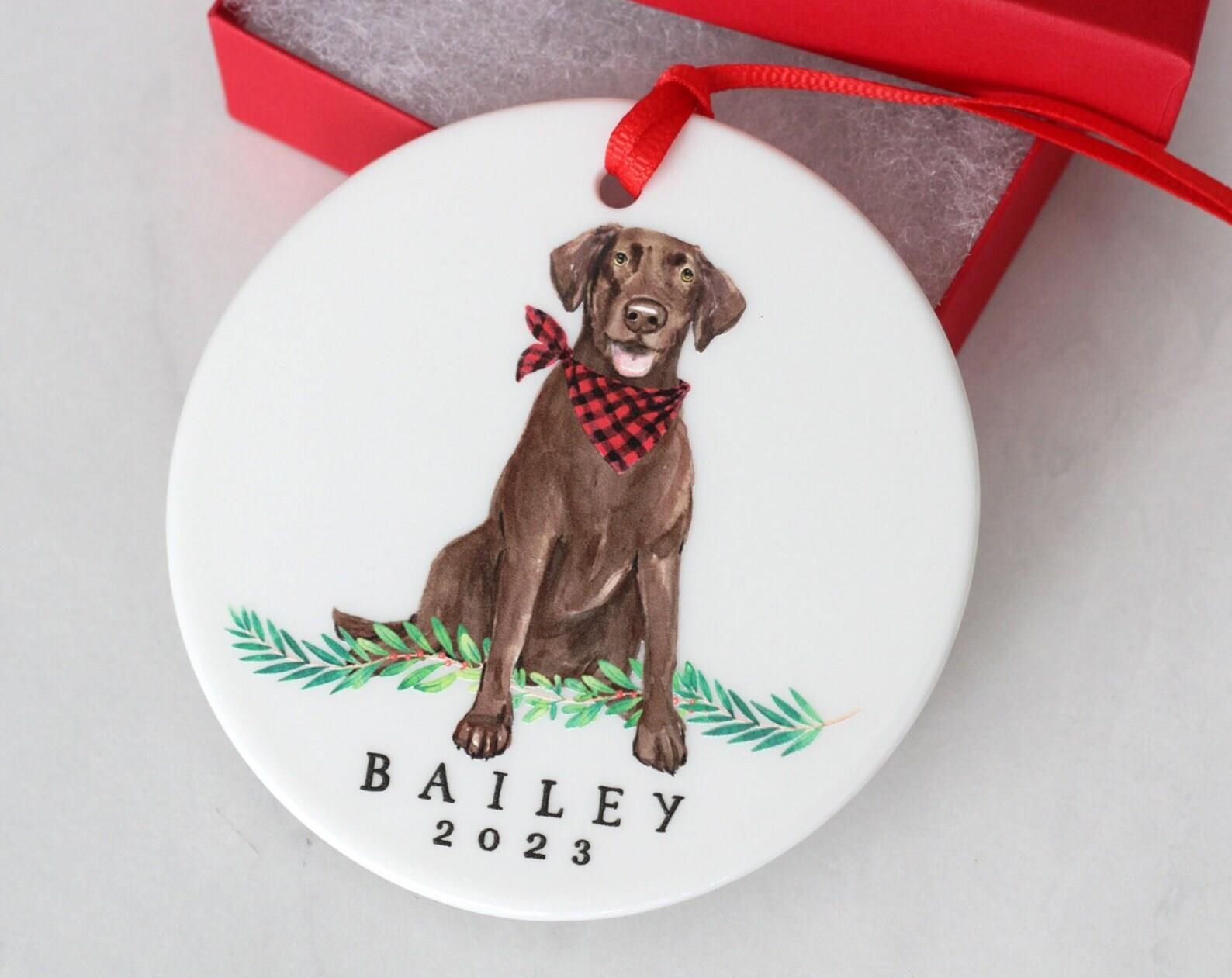 Custom Lab Ceramic Ornament Dog Xmas Christmas Labrador Retriever Labradoodle
