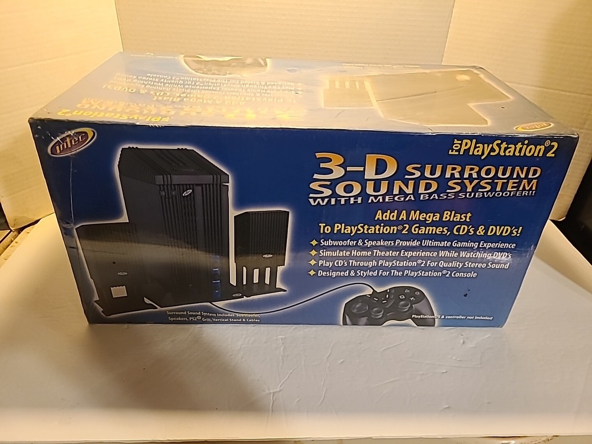 NEW VTG 2001 PS2 3-D SURROUND SOUND SYSTEM INTEC PLAYSTATION