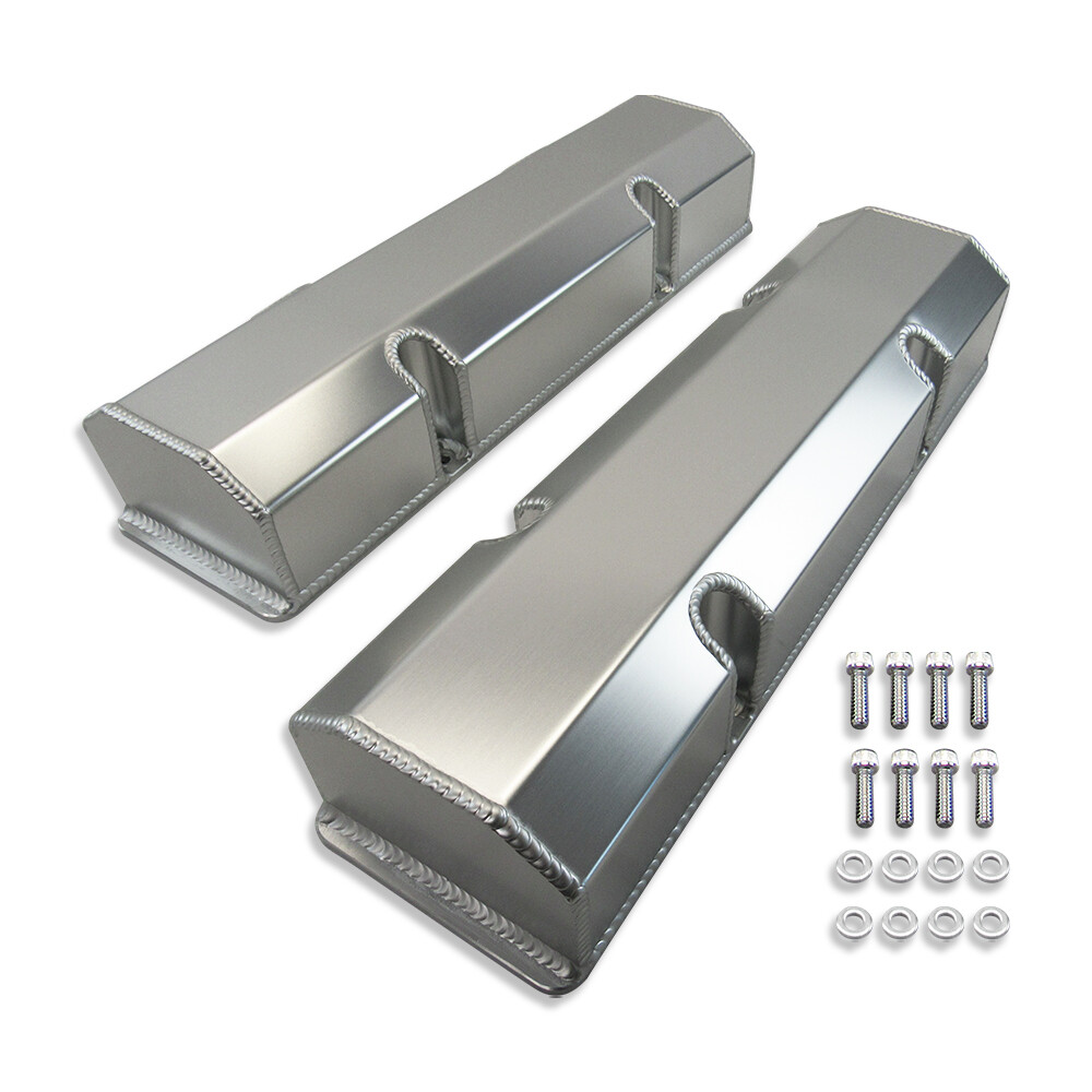 For Chevy Small Block SBC 327 350 383 Tall Aluminum Valve Covers