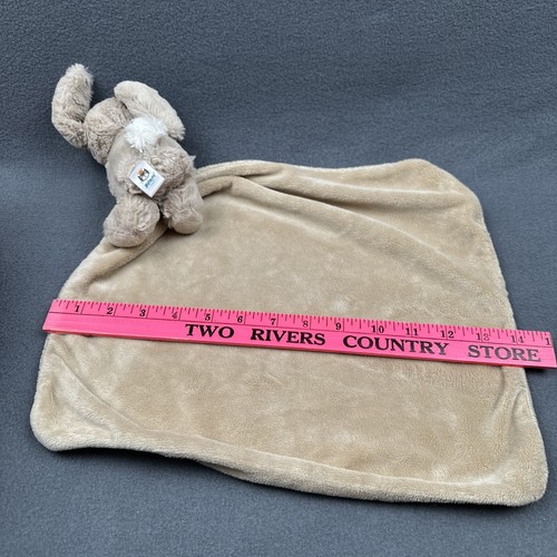 Jellycat Bunny Baby Stuffed Animal Security Blanket Soother Fawn Color - Picture 7 of 8