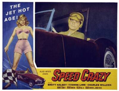 Speed Crazy lobby card Brett Halsey 1959 OLD MOVIE PHOTO