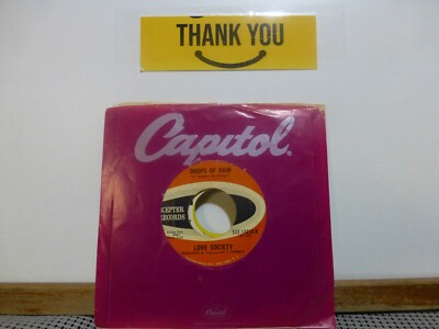 LOVE SOCIETY Tobacco Road &  DROPS OF RAIN  VG   45