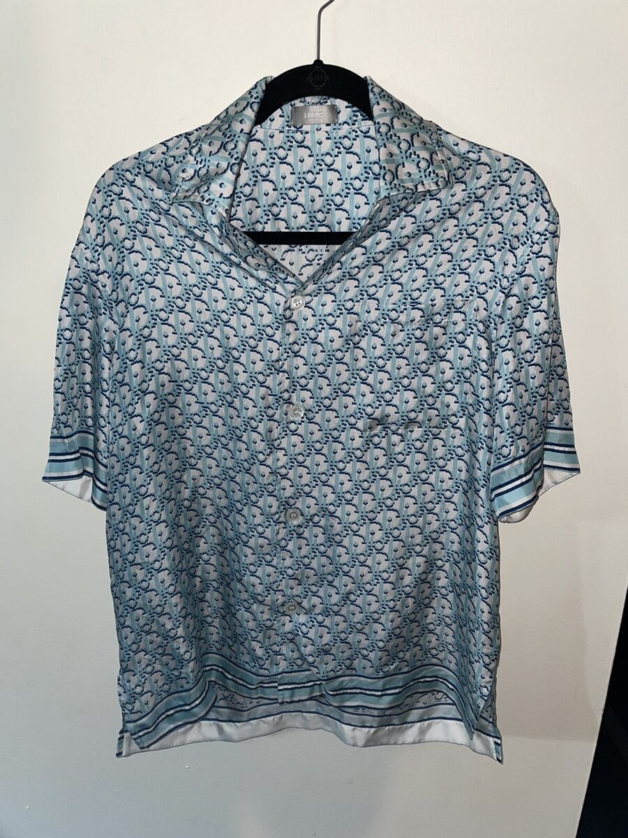 NEW DIOR HOMME OBLIQUE PIXEL HAWAIAN SHORT SLEEVES SILK NEW DIOR HOMME OBLIQUE PIXEL HAWAIAN SHORT SLEEVES SILK