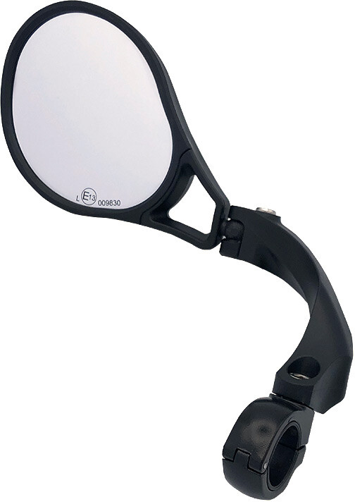 M PART E-bike E13 approved bike mirror, adjustable, left handlebar clamp fitting