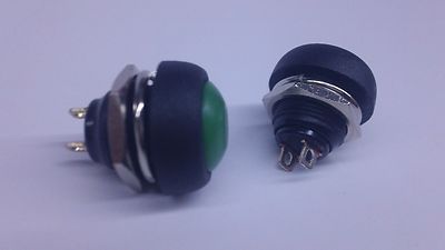 2x WATERPROOF Motorcycle HORN Universal Replacement Switch - Push Button 2 wire