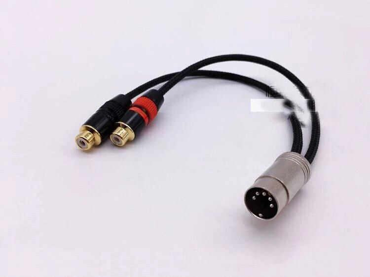 HiFi 5 PIN Male to RCA Female Adapter Gold Plated Plug Audio Cable for CD player - Image 3 of 3