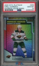 2020-21 O-Pee-Chee Platinum Kirill Kaprizov PSA 10 RC #200 Rainbow Color Wheel